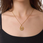 Personalized teardrop necklace