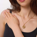 Personalized teardrop necklace