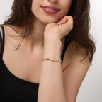 Personalisiertes Stab Armband mit Kristallen