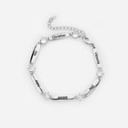 Personalisiertes Stab Armband mit Kristallen