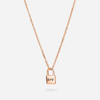 Personalized padlock necklace