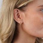 Kristall Doppel Ohrringe