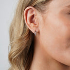 Kristall Doppel Ohrringe