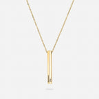 Personalisierte vertikale Namenshalskette