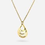 Personalized teardrop necklace