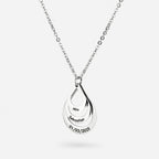 Personalized teardrop necklace