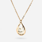 Personalized teardrop necklace