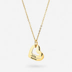 Personalized heart necklace