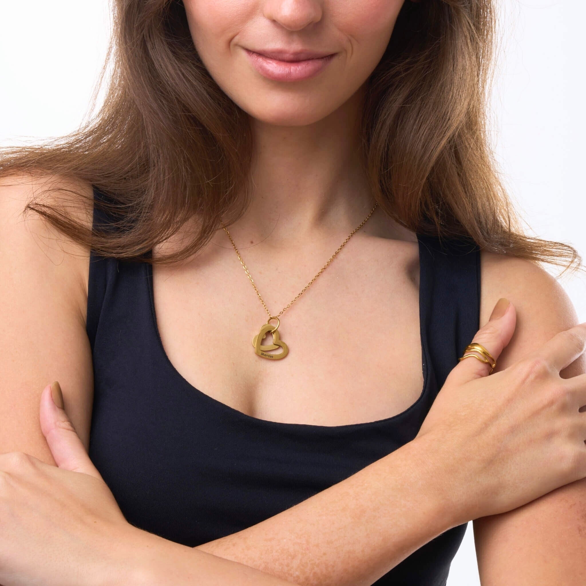 Personalized heart necklace