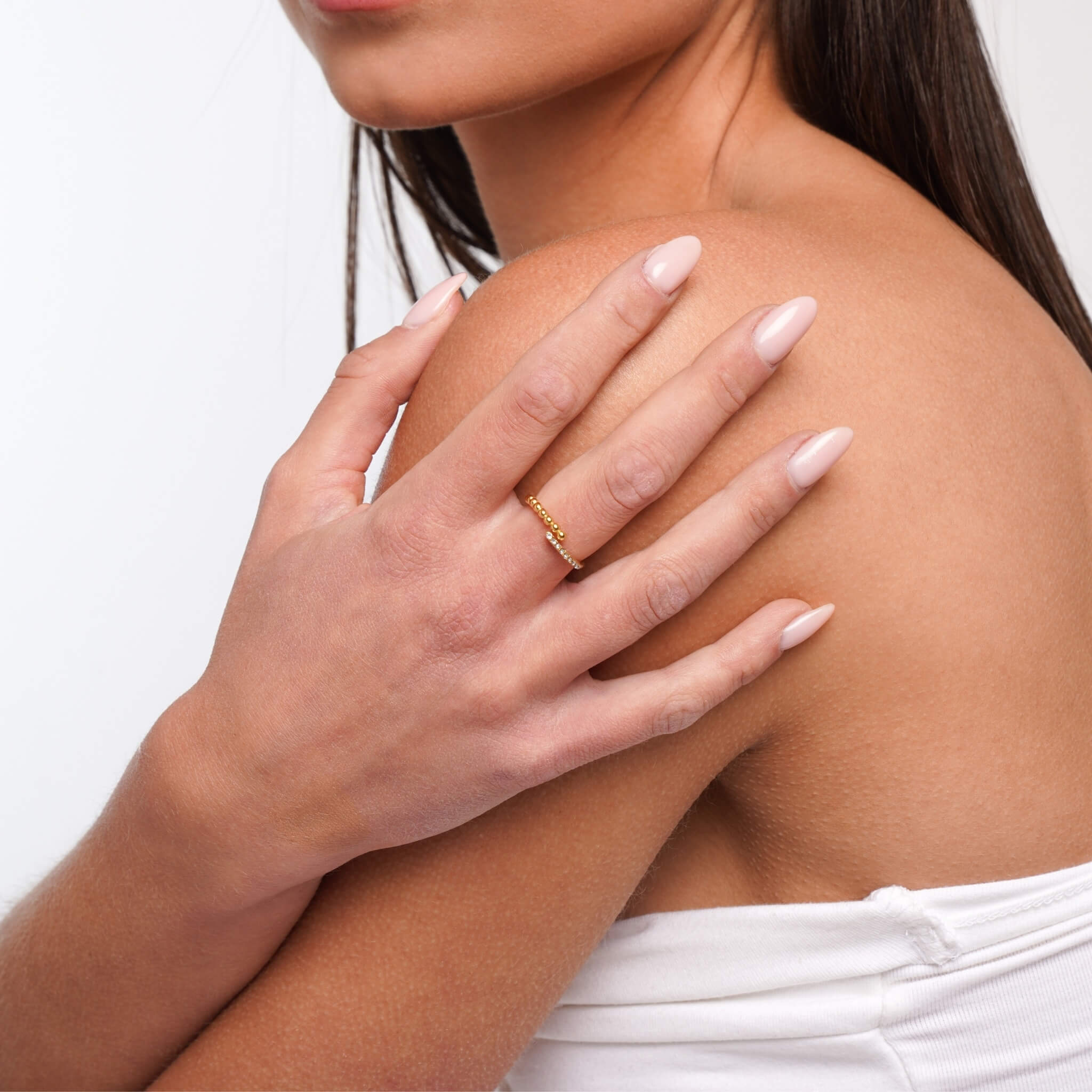 Pearl &amp; Crystal Ring