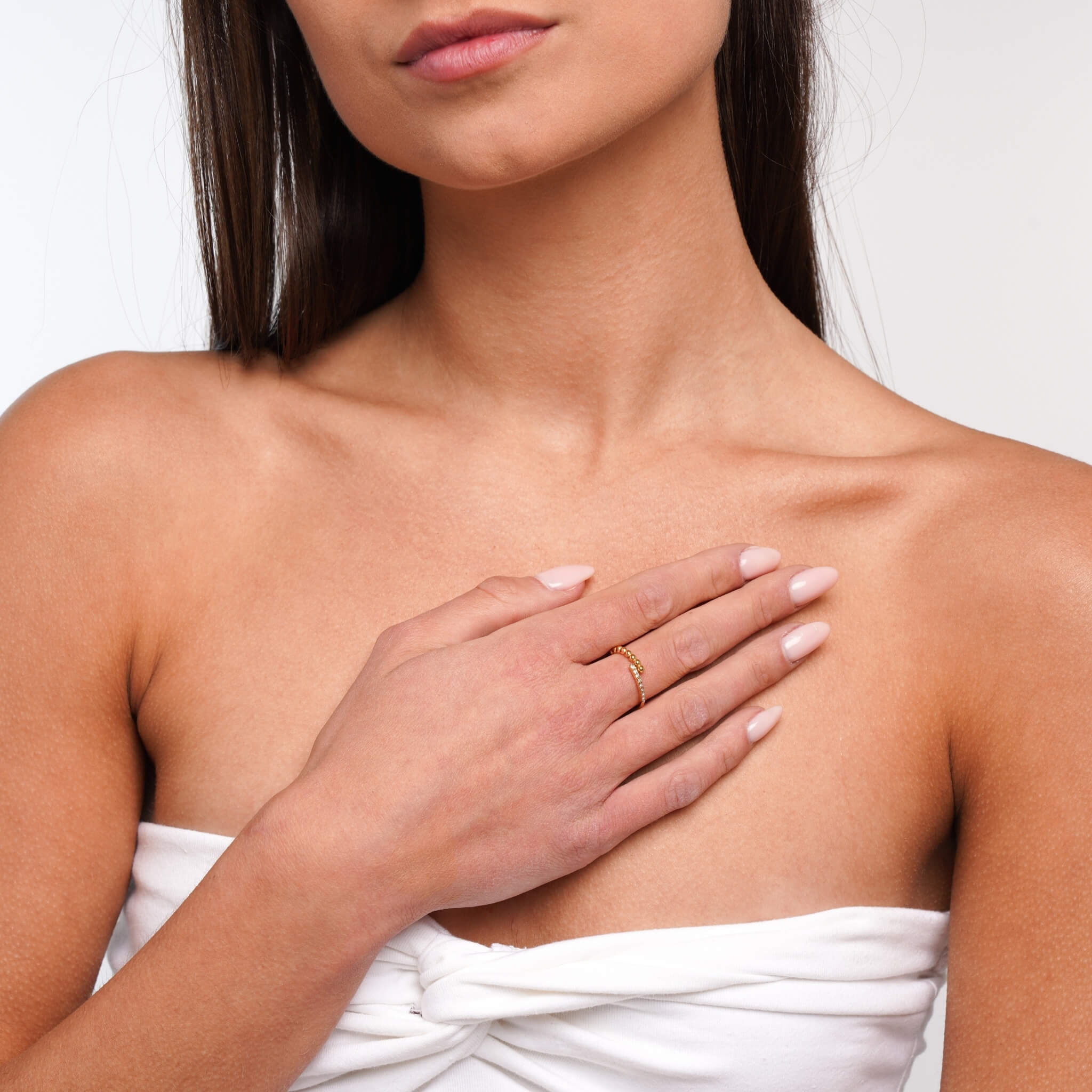 Pearl &amp; Crystal Ring