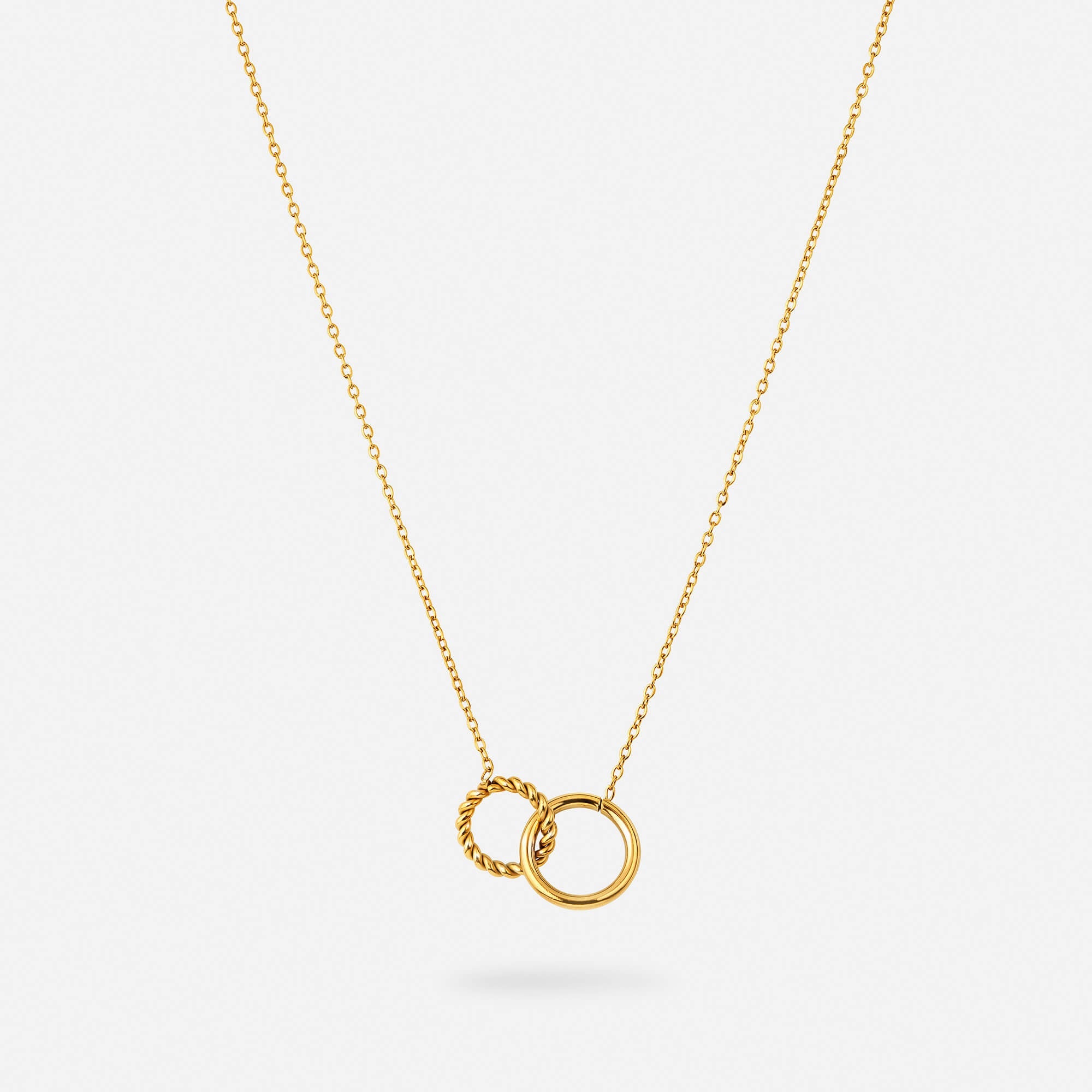 Double hoop necklace