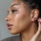 Kristall Doppel Ohrringe