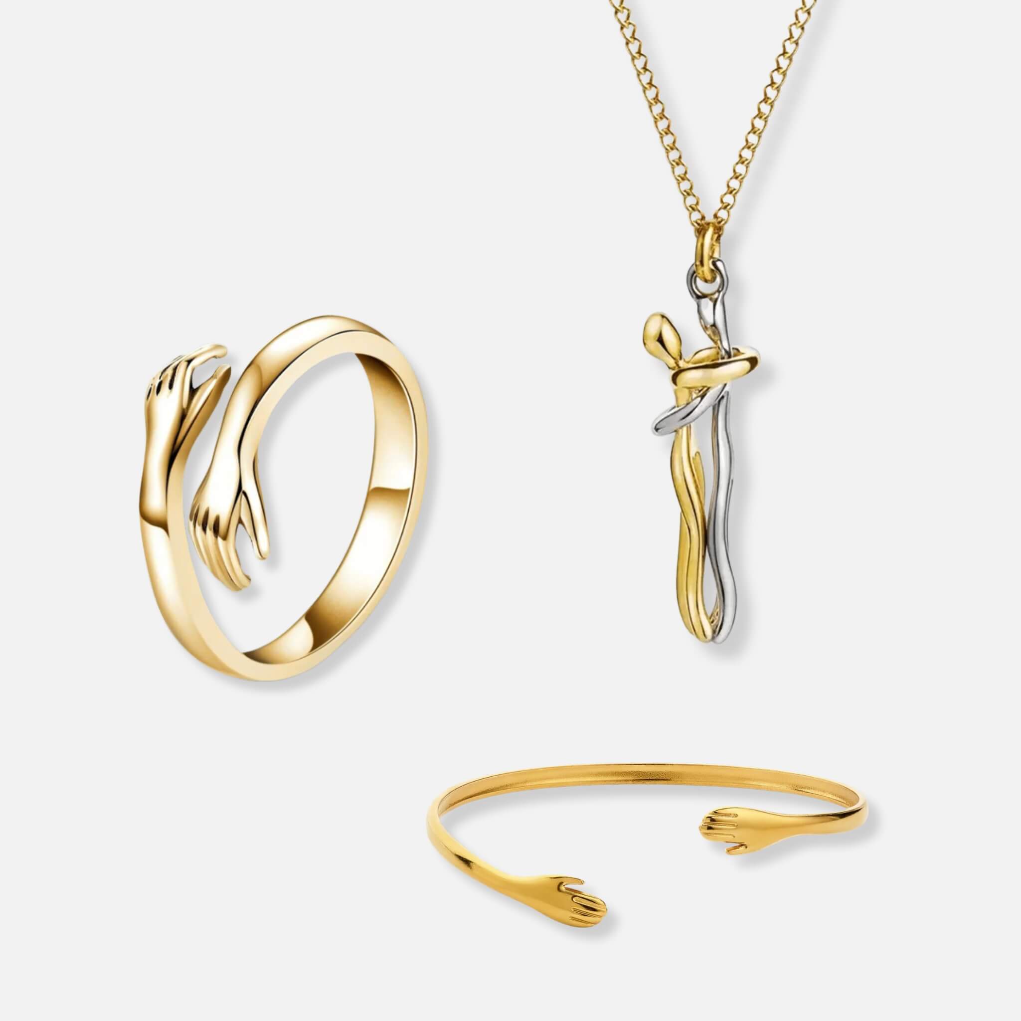 Hug Ring, Hug Necklace &amp; Hug Bracelet