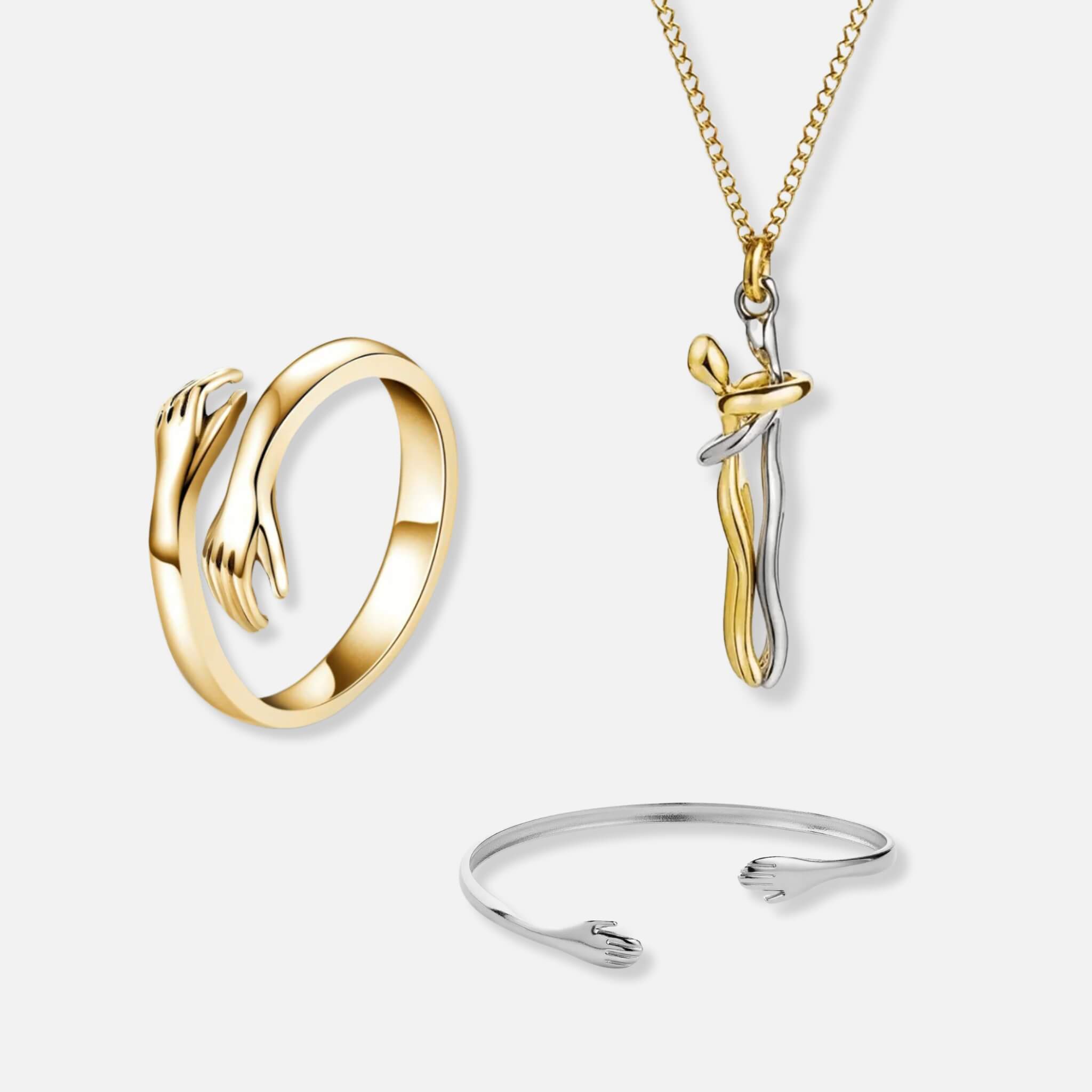 Hug Ring, Hug Necklace &amp; Hug Bracelet