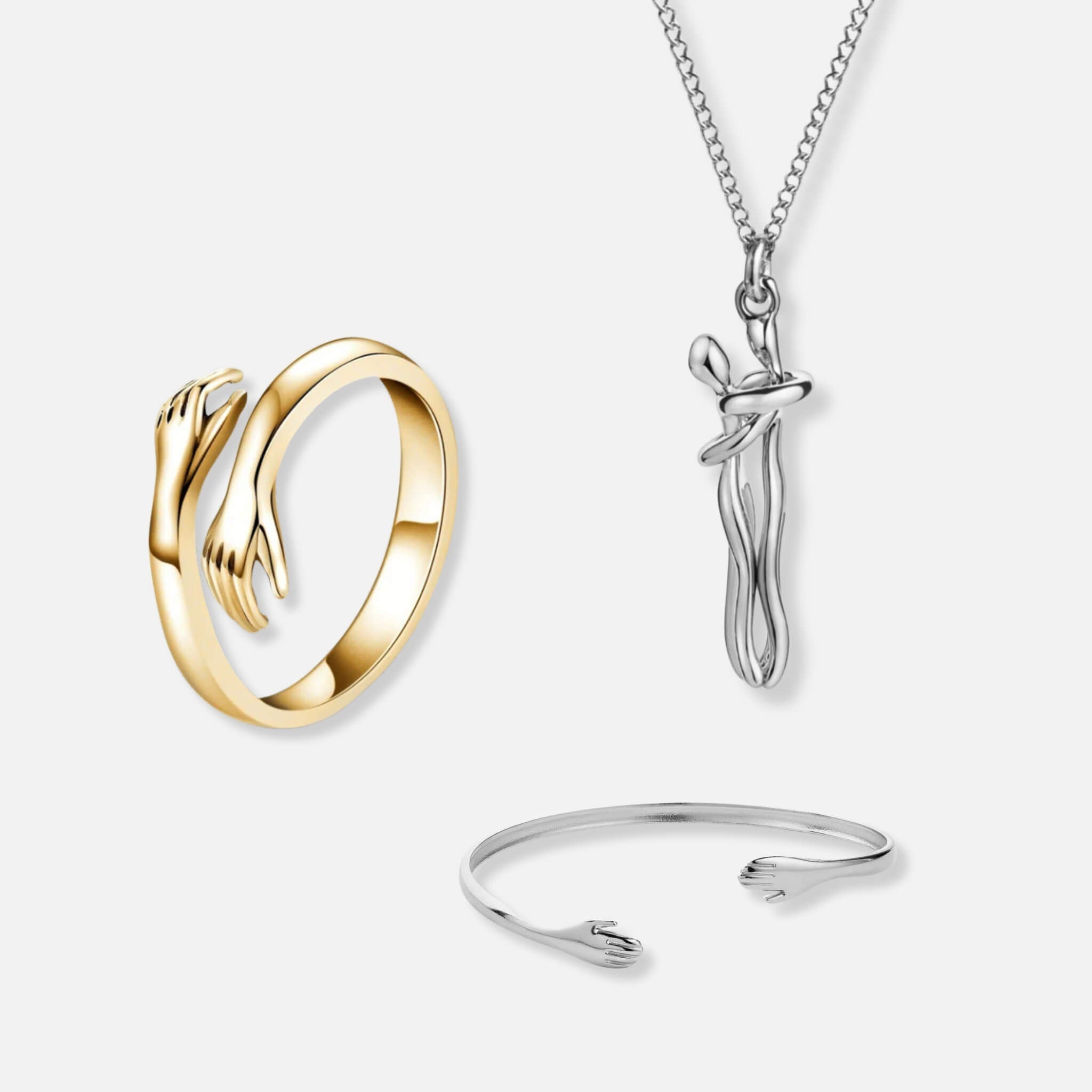 Hug Ring, Hug Necklace &amp; Hug Bracelet