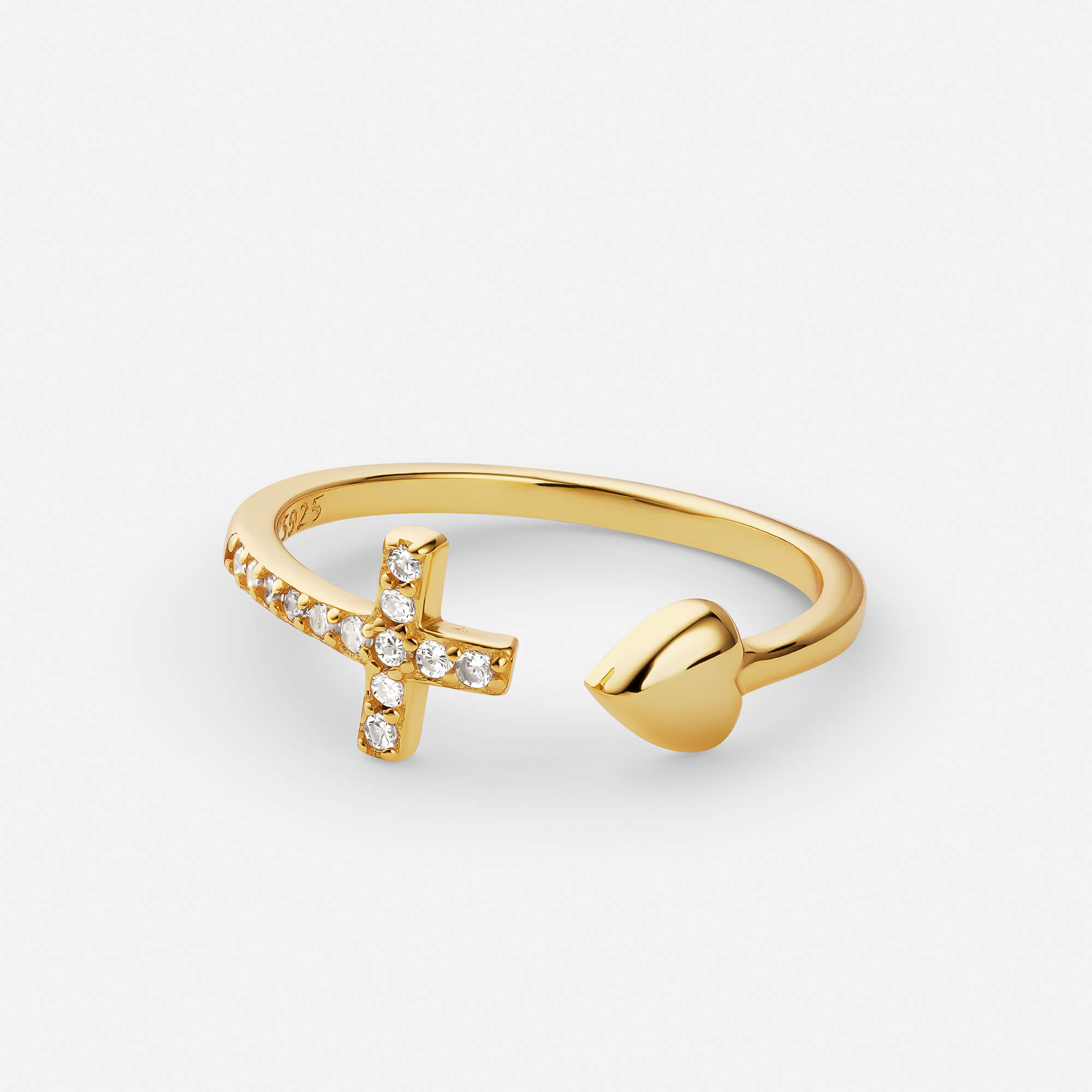 Heart-cross-ring