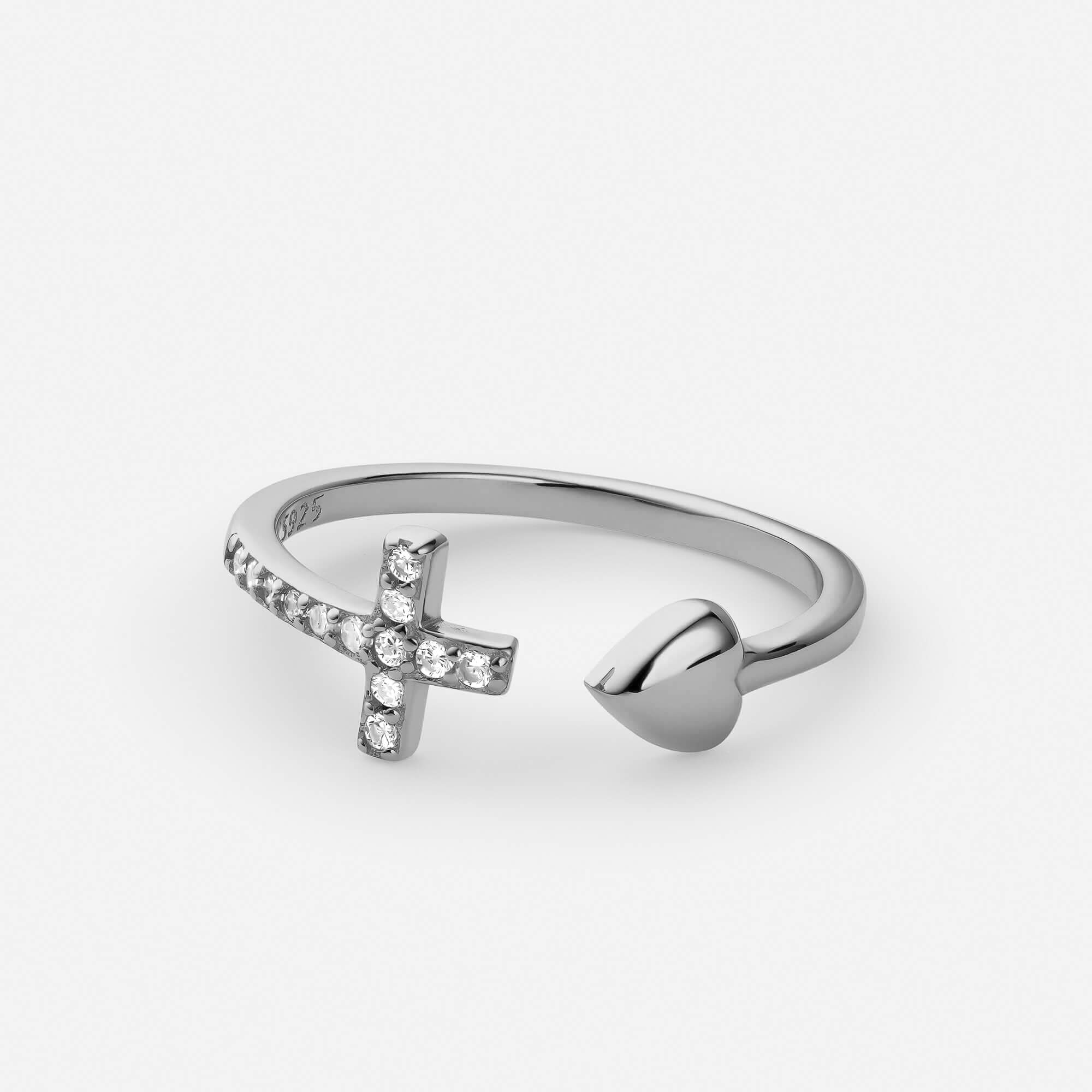 Heart-cross-ring